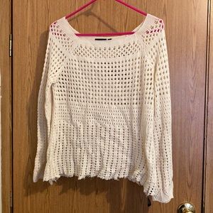 Cream beach coverup